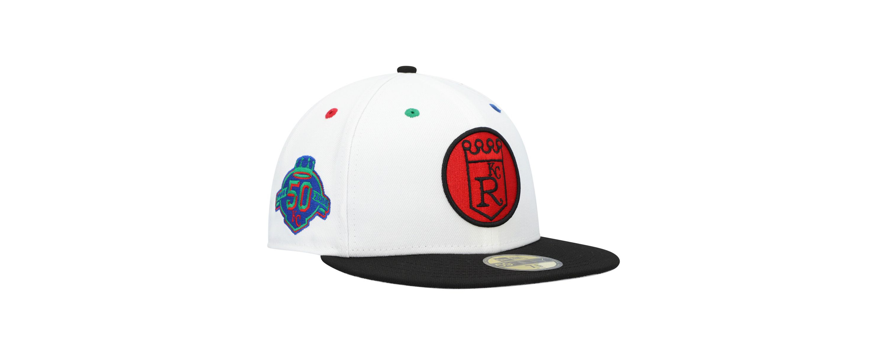MLB White/Black Kansas City Royals Primary Eye 59FIFTY Fitted Hat