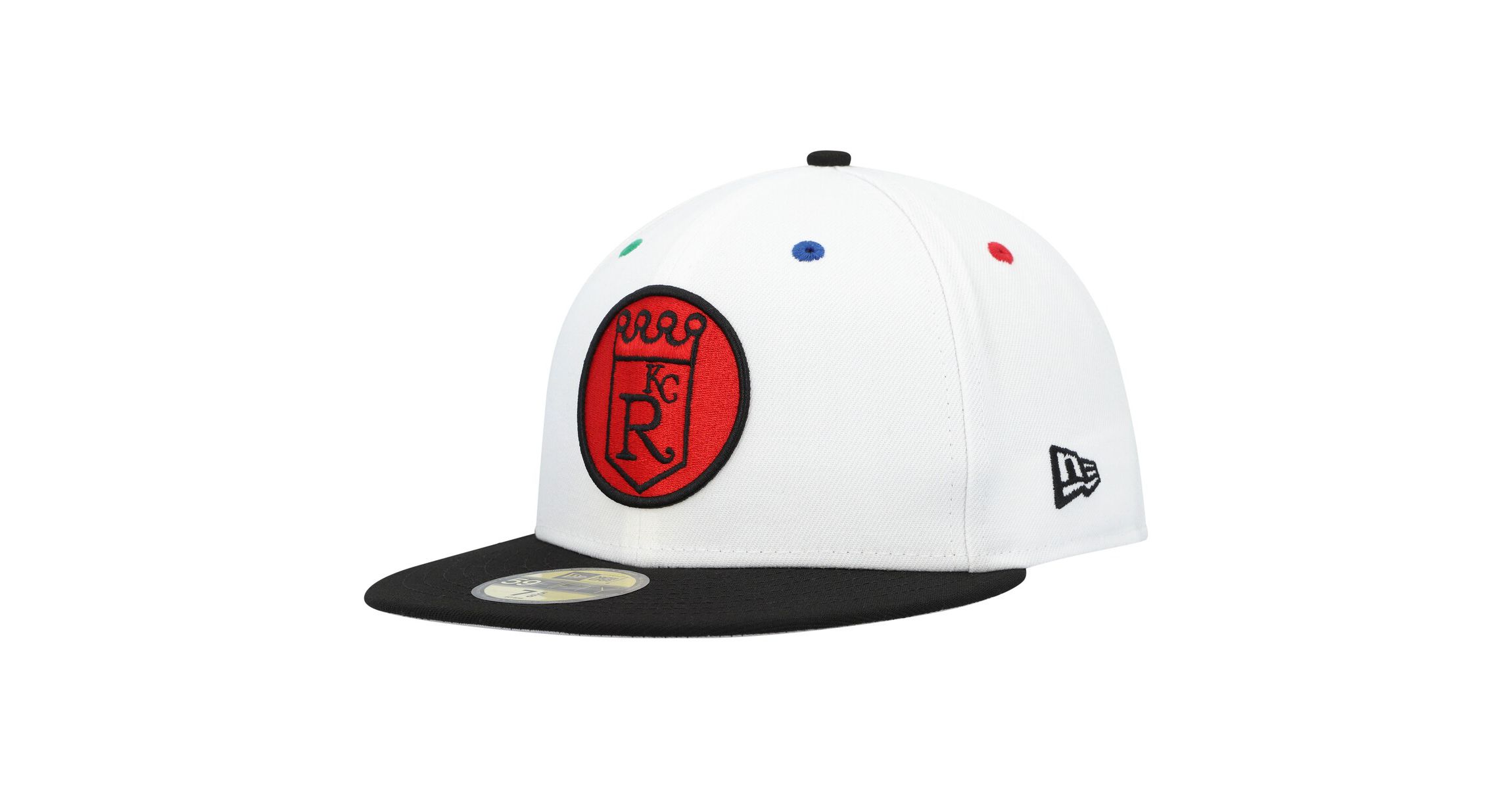MLB White/Black Kansas City Royals Primary Eye 59FIFTY Fitted Hat