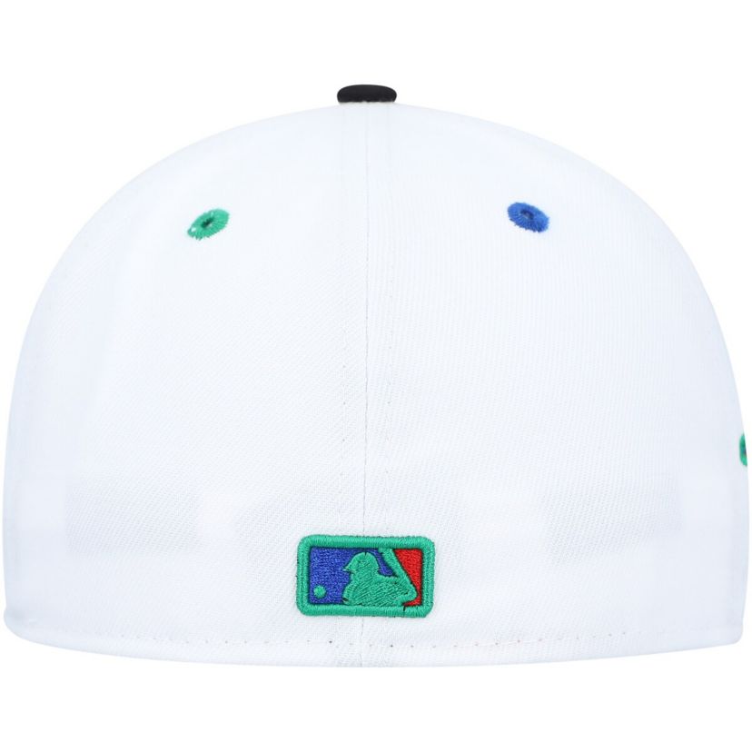 Toronto Blue Jays MLB White/Black Toronto Jays 25th Anniversary Primary Eye 59FIFTY Fitted Hat