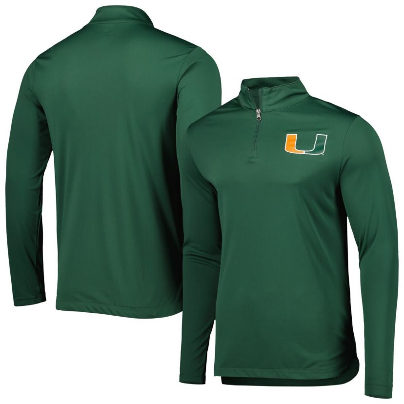 Miami (FL) Hurricanes NCAA Fanatics Miami Hurricanes Tough Minded Quarter-Zip Top