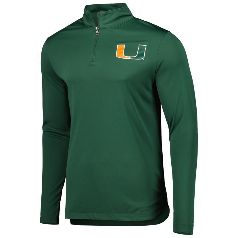 Miami (FL) Hurricanes NCAA Fanatics Miami Hurricanes Tough Minded Quarter-Zip Top