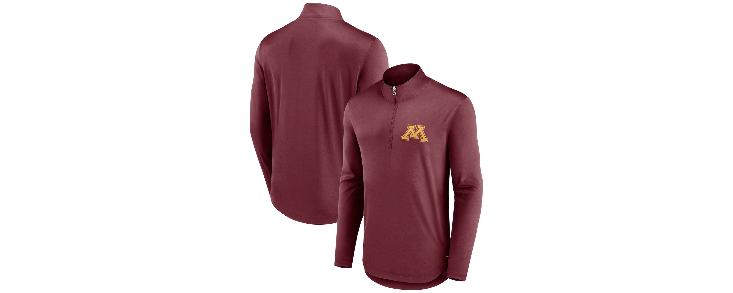 NCAA Fanatics Minnesota Golden Gophers Tough Minded Quarter-Zip Top