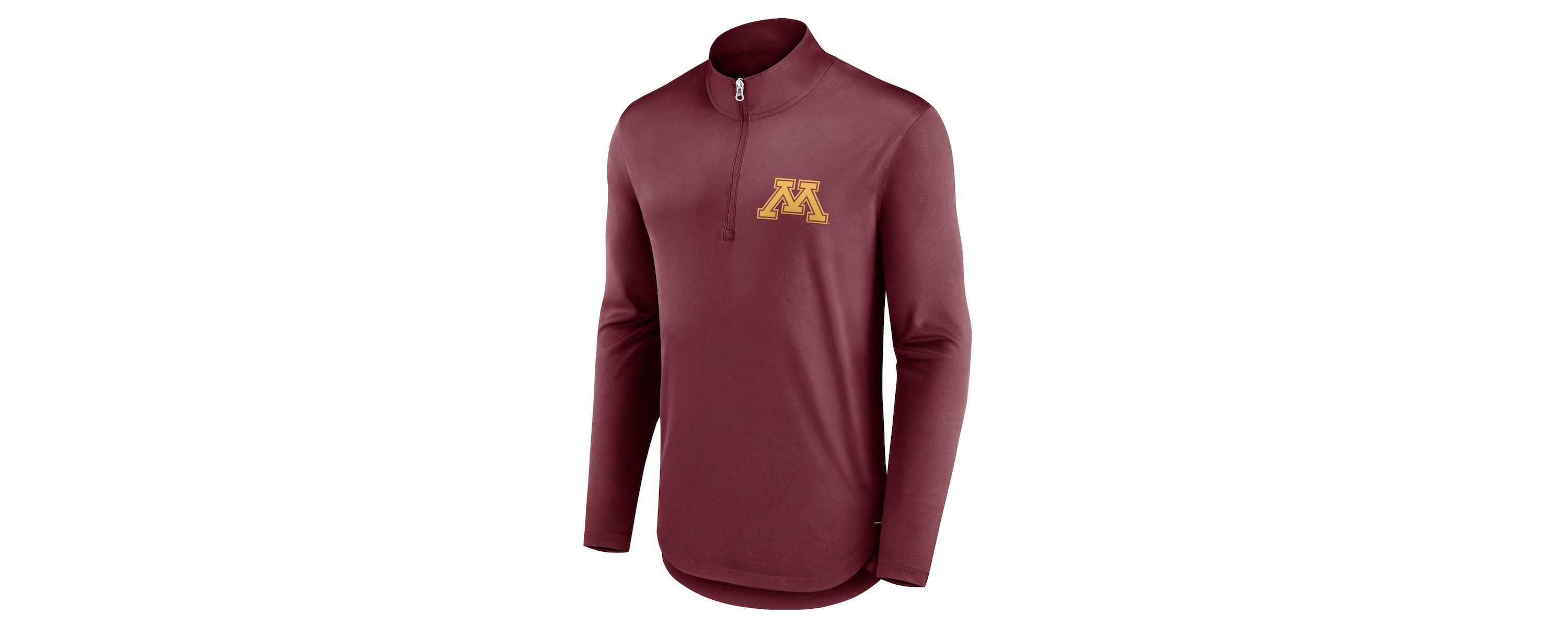 NCAA Fanatics Minnesota Golden Gophers Tough Minded Quarter-Zip Top