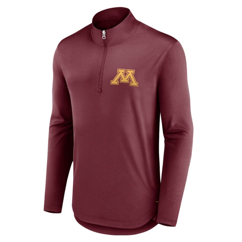 NCAA Fanatics Minnesota Golden Gophers Tough Minded Quarter-Zip Top