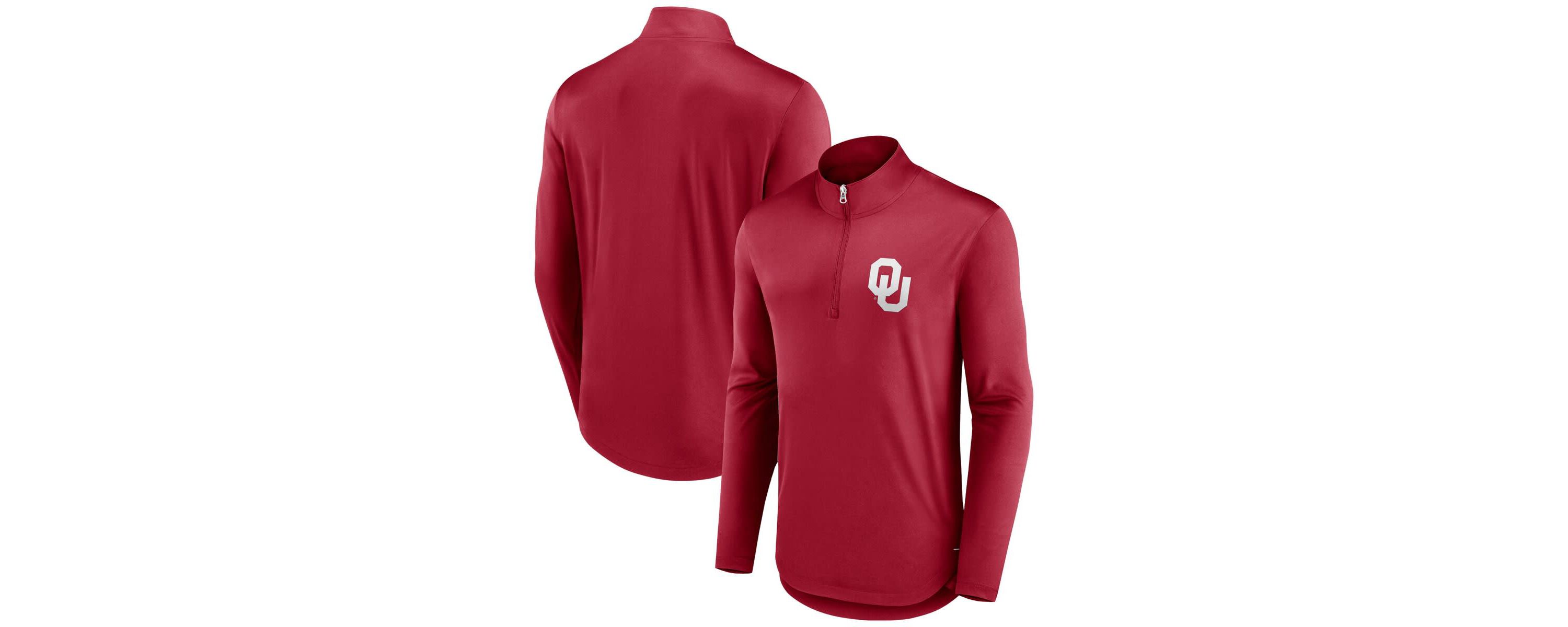NCAA Fanatics Oklahoma Sooners Tough Minded Quarter-Zip Top