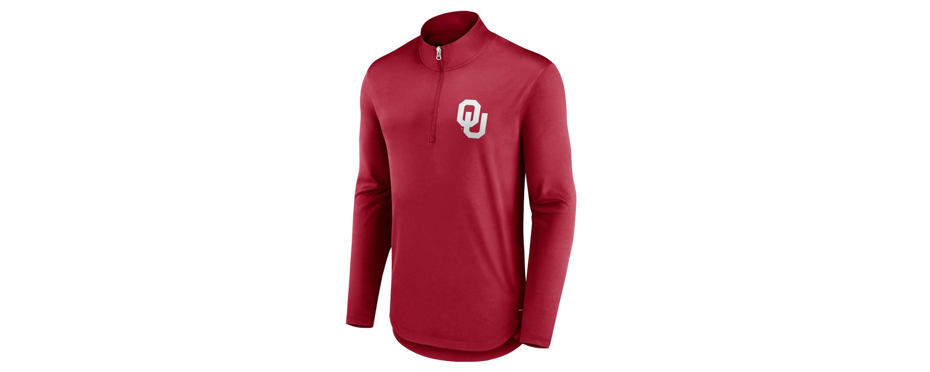 NCAA Fanatics Oklahoma Sooners Tough Minded Quarter-Zip Top