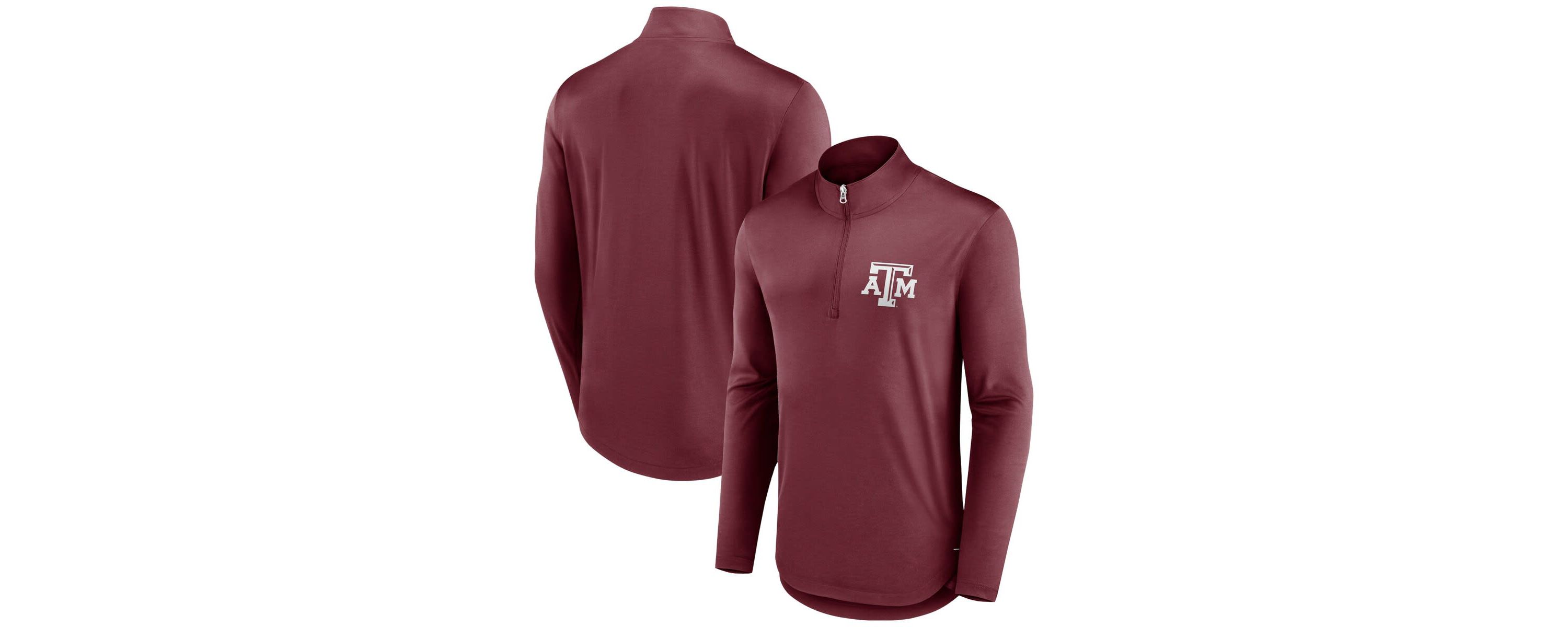 NCAA Fanatics Texas A&M Aggies Tough Minded Quarter-Zip Top