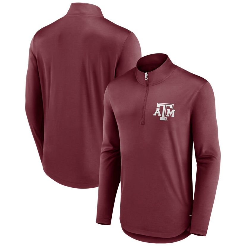 NCAA Fanatics Texas A&M Aggies Tough Minded Quarter-Zip Top