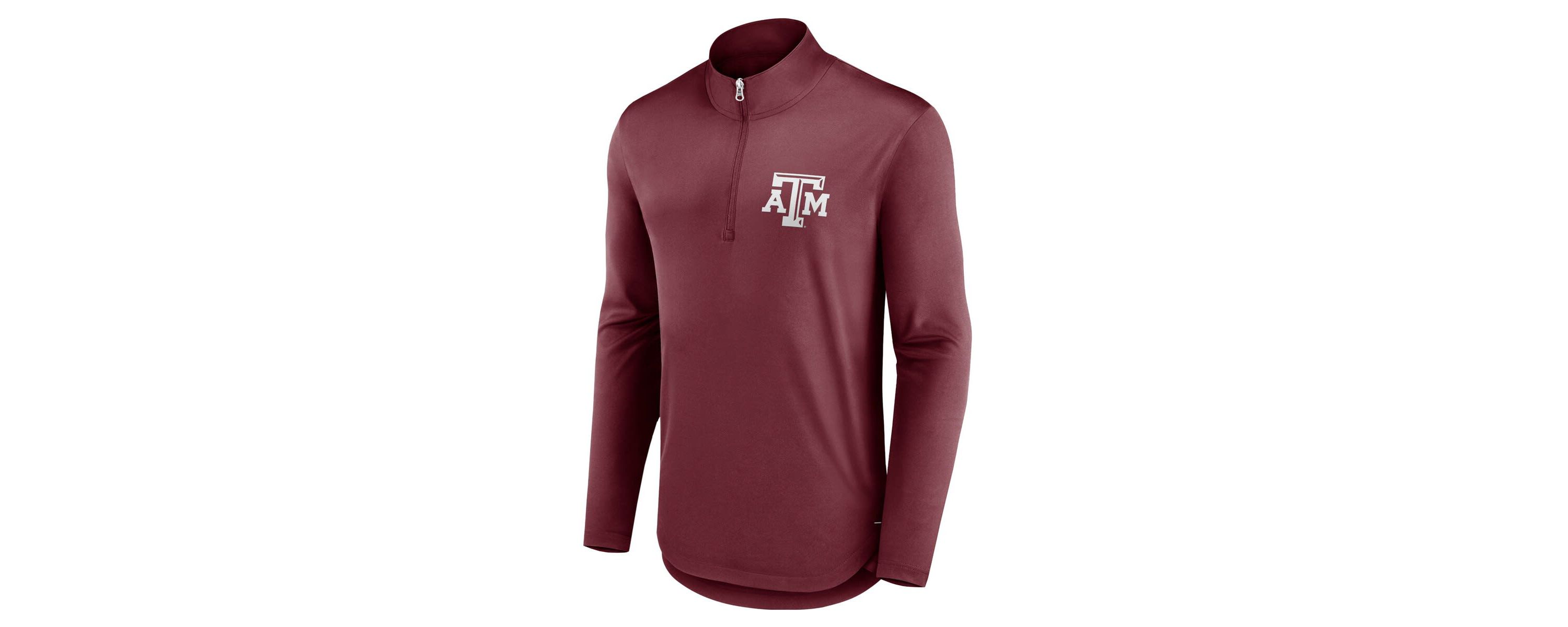 NCAA Fanatics Texas A&M Aggies Tough Minded Quarter-Zip Top
