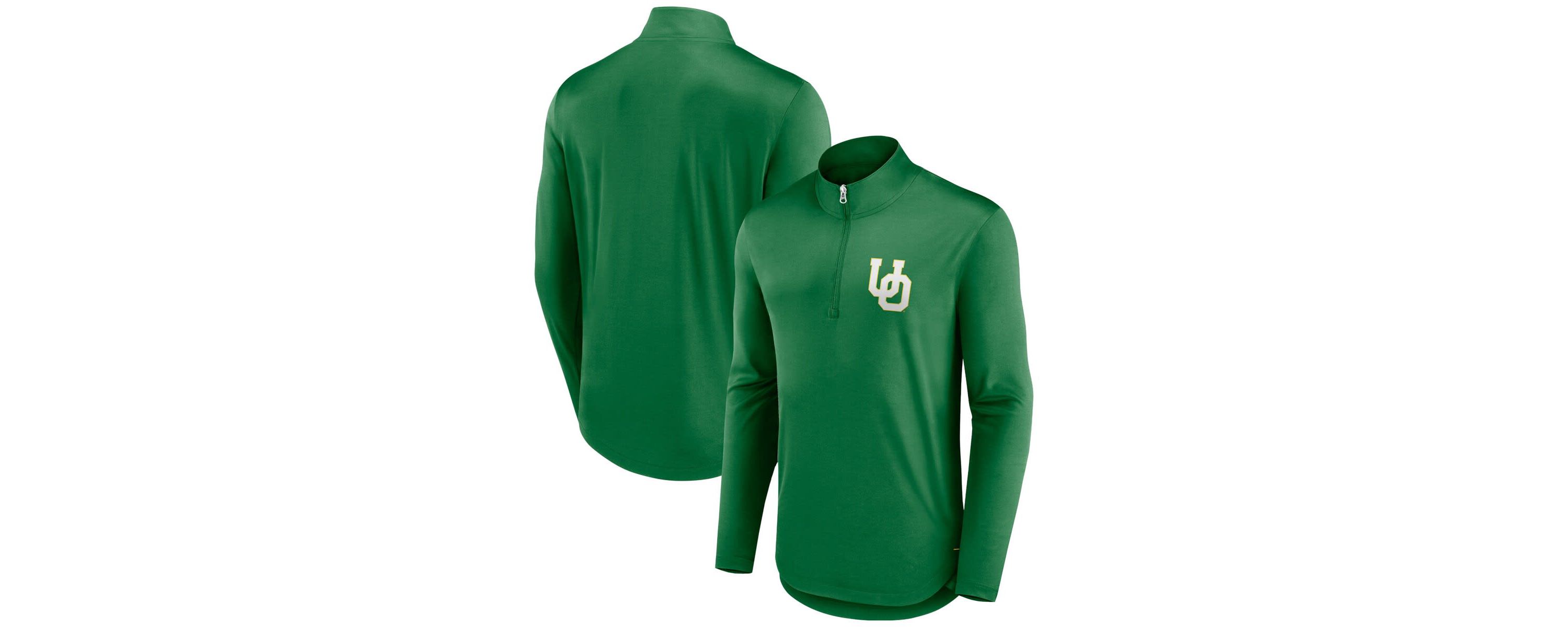NCAA Fanatics Oregon Ducks Tough Minded Quarter-Zip Top