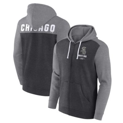 Men's Chicago White Sox MLB Fanatics ed ed Chicago Sox Blown Away Full-Zip Hoodie, Grey, Small