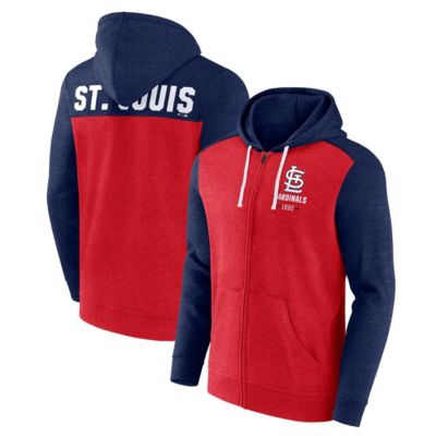 Men's MLB Fanatics ed St. Louis Cardinals Blown Away Full-Zip Hoodie, Red, Medium