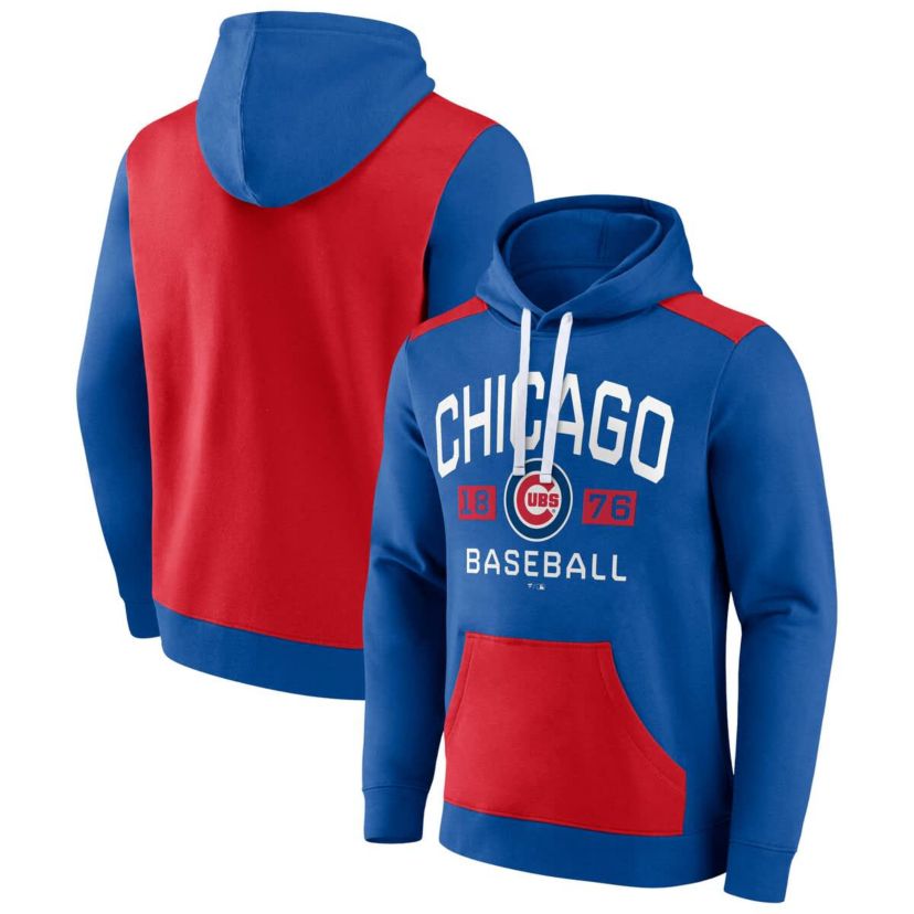 MLB Fanatics Chicago Cubs Chip In Pullover Hoodie