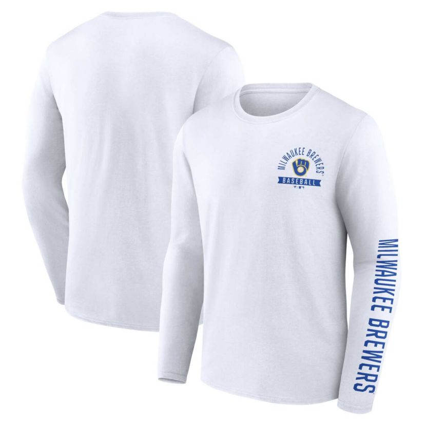 MLB Fanatics Milwaukee Brewers Long Sleeve T-Shirt