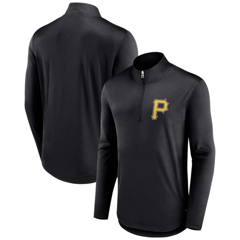 MLB Fanatics Pittsburgh Pirates Tough Minded Lightweight Quarter-Zip Pullover