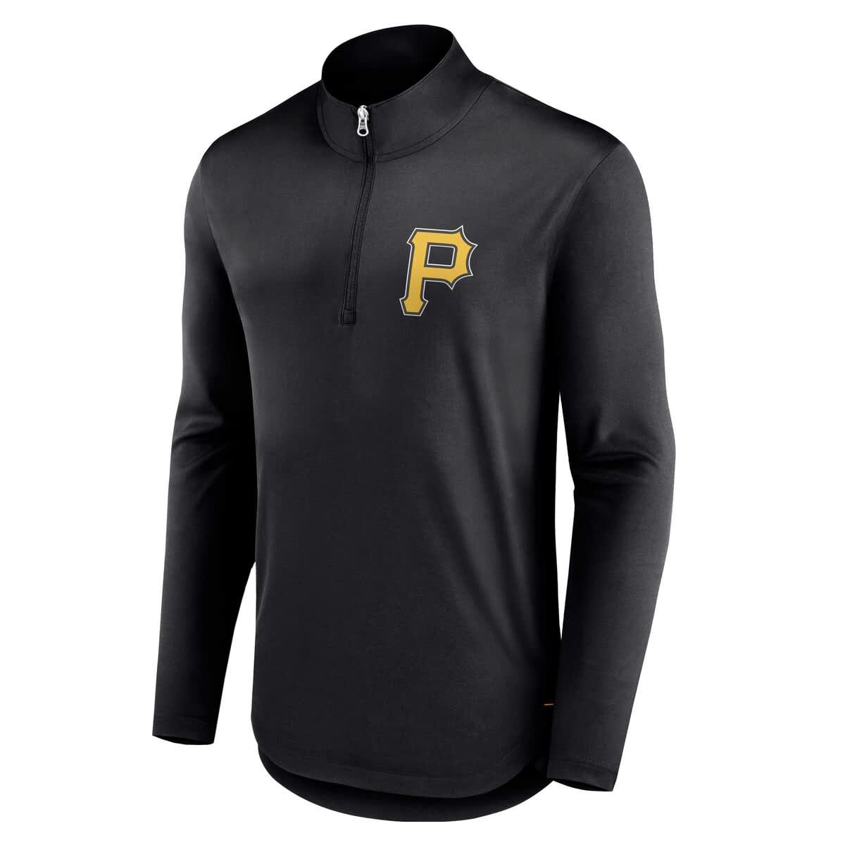 MLB Fanatics Pittsburgh Pirates Tough Minded Lightweight Quarter-Zip Pullover