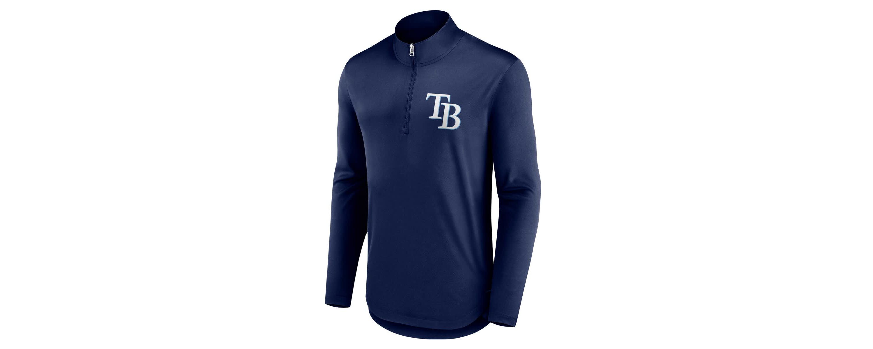 MLB Fanatics Tampa Bay Rays Tough Minded Lightweight Quarter-Zip Pullover