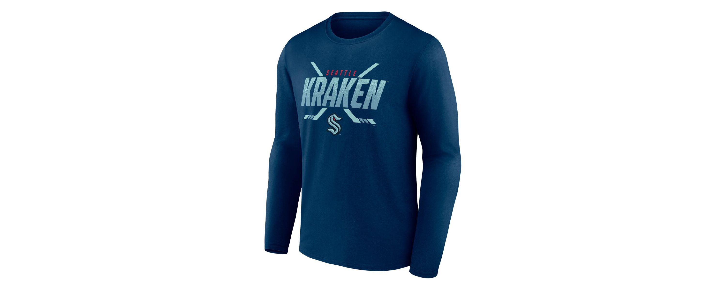 NHL Fanatics Deep Sea Seattle Kraken Covert Long Sleeve T-Shirt