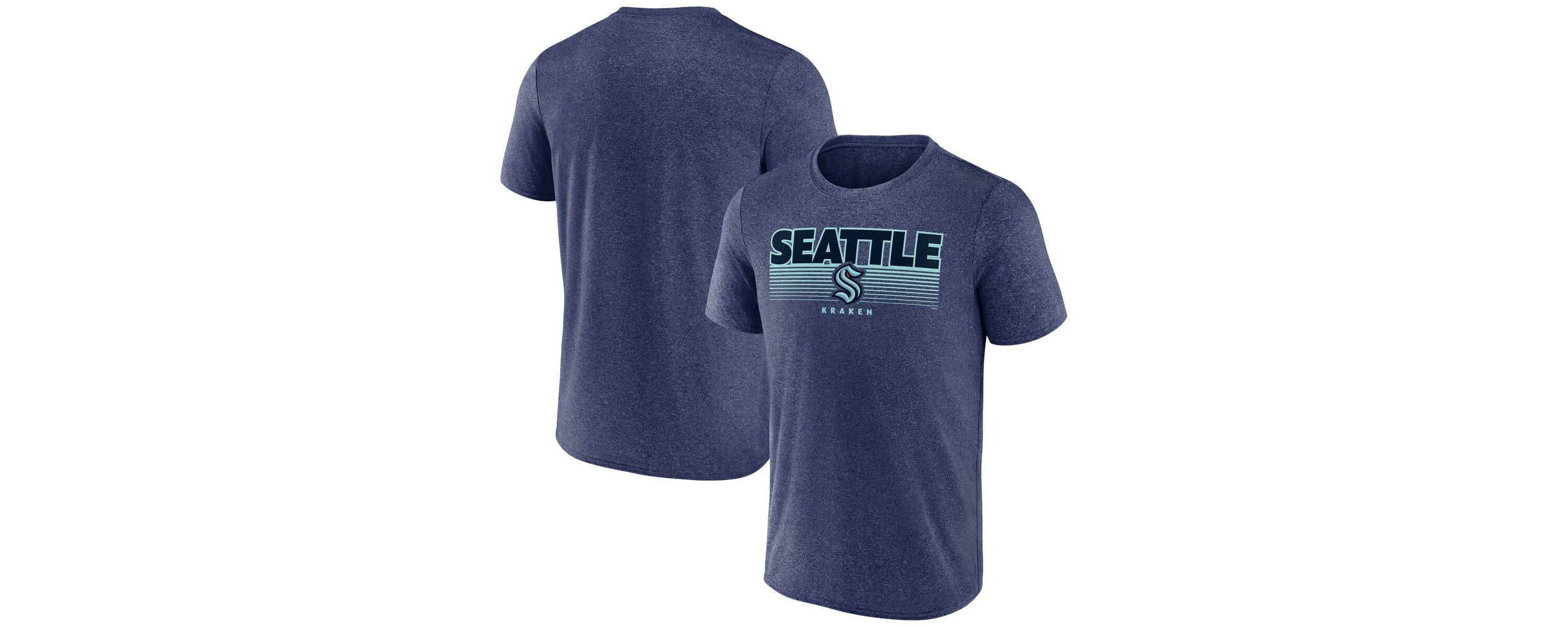 NHL Fanatics ed Deep Sea Seattle Kraken Prodigy Performance T-Shirt