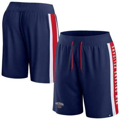 Men's NBA Fanatics New Orleans Pelicans Referee Iconic Mesh Shorts, Navy Blue, Large