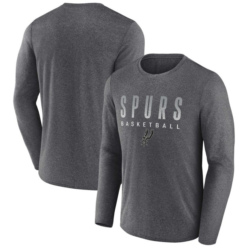 NBA Fanatics ed San Antonio Spurs Where Legends Play Iconic Practice Long Sleeve T-Shirt