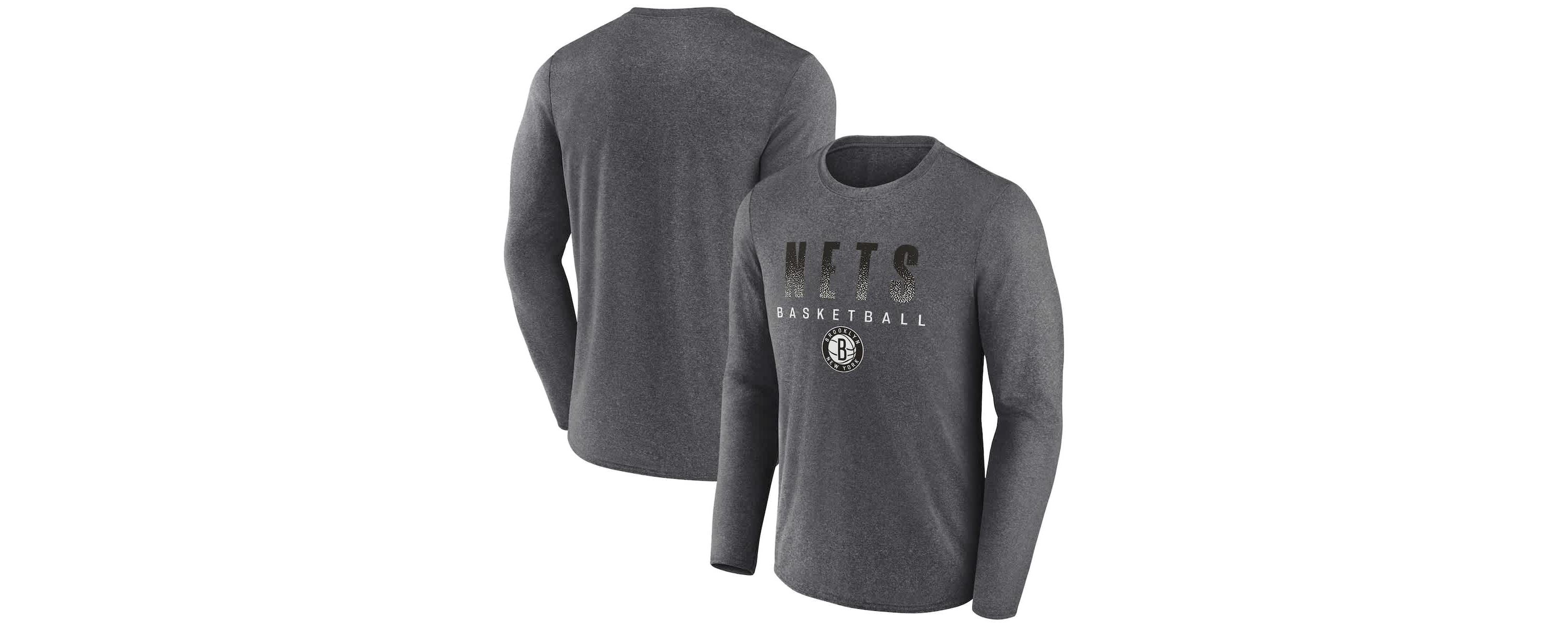 NBA Fanatics ed Brooklyn Nets Where Legends Play Iconic Practice Long Sleeve T-Shirt
