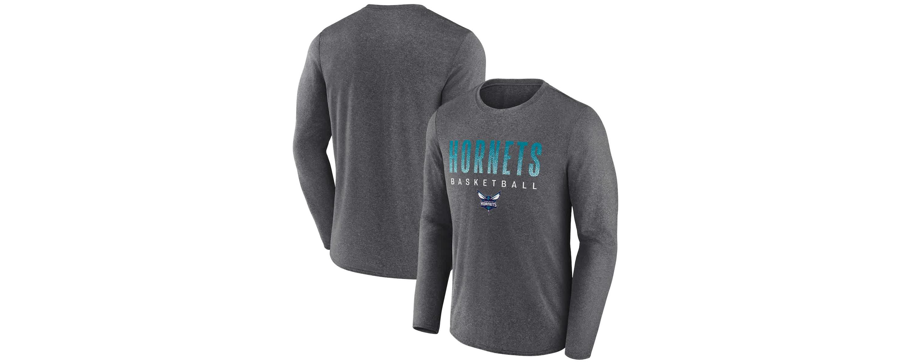 NBA Fanatics ed Charlotte Hornets Where Legends Play Iconic Practice Long Sleeve T-Shirt