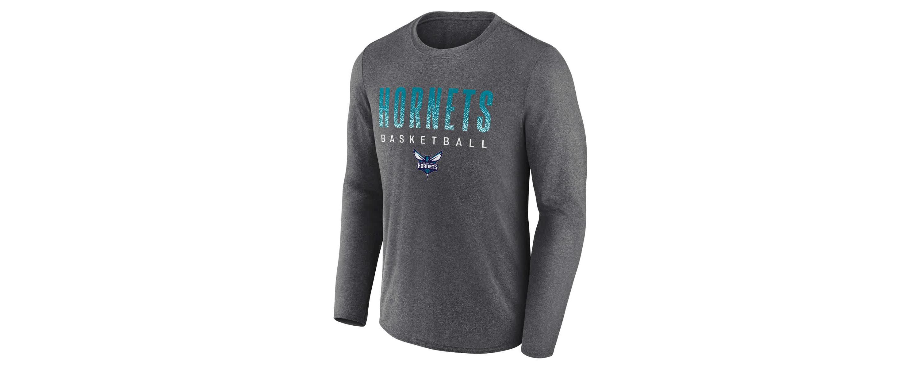 NBA Fanatics ed Charlotte Hornets Where Legends Play Iconic Practice Long Sleeve T-Shirt