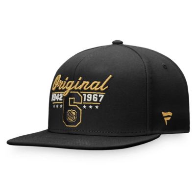 Men's NHL Fanatics NHL Original Six Snapback Hat, Black
