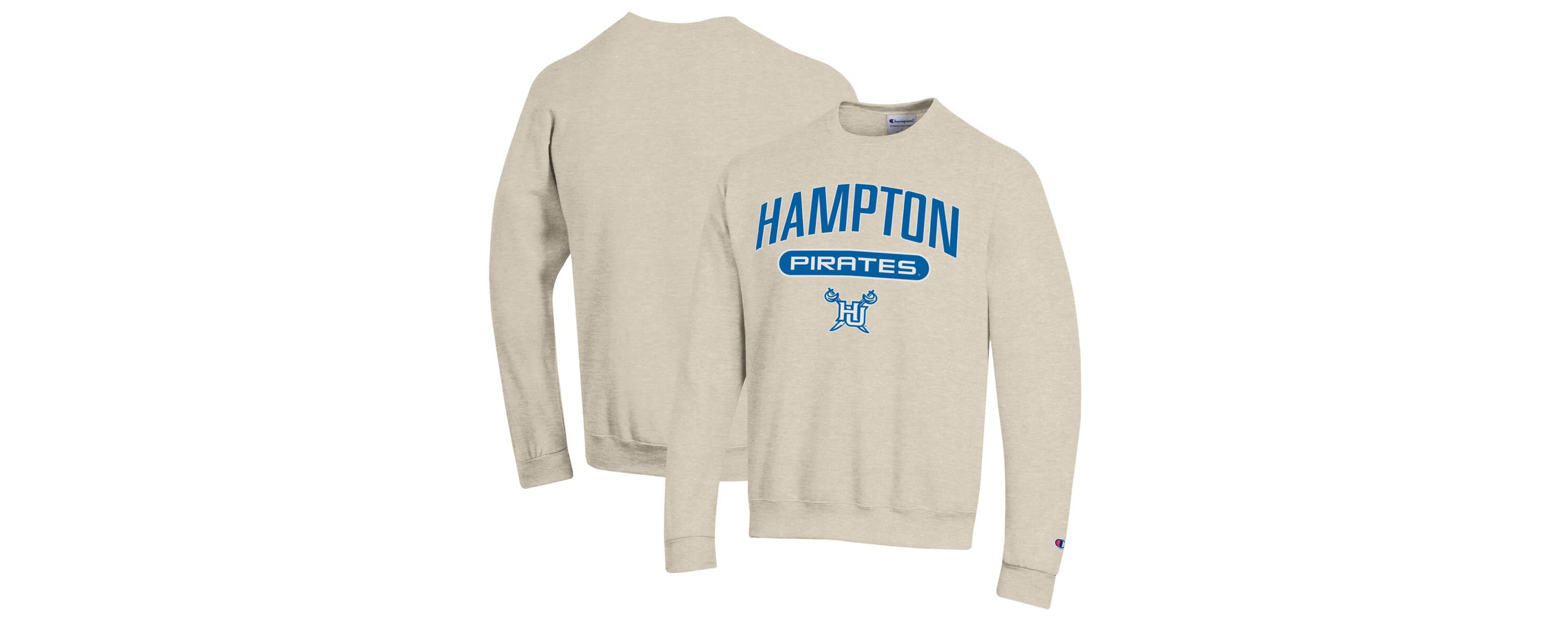 NCAA Hampton Pirates Eco Powerblend Crewneck Pullover Sweatshirt