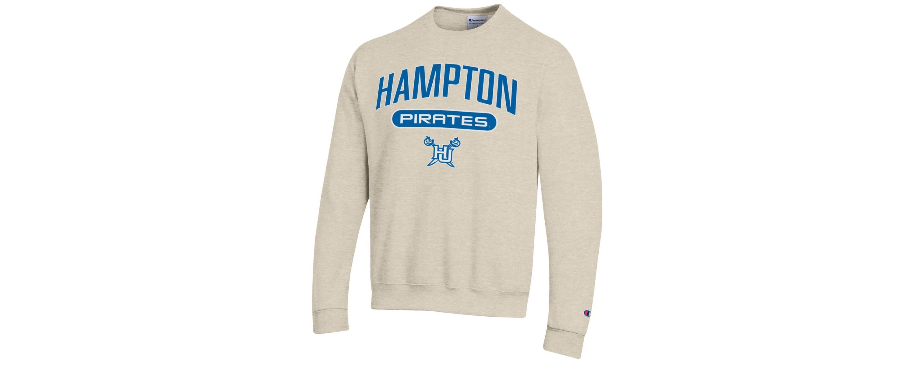 NCAA Hampton Pirates Eco Powerblend Crewneck Pullover Sweatshirt