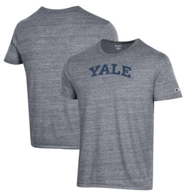 Champion Men's NCAA Yale Bulldogs Ultimate Tri-Blend T-Shirt, Gray, Large
