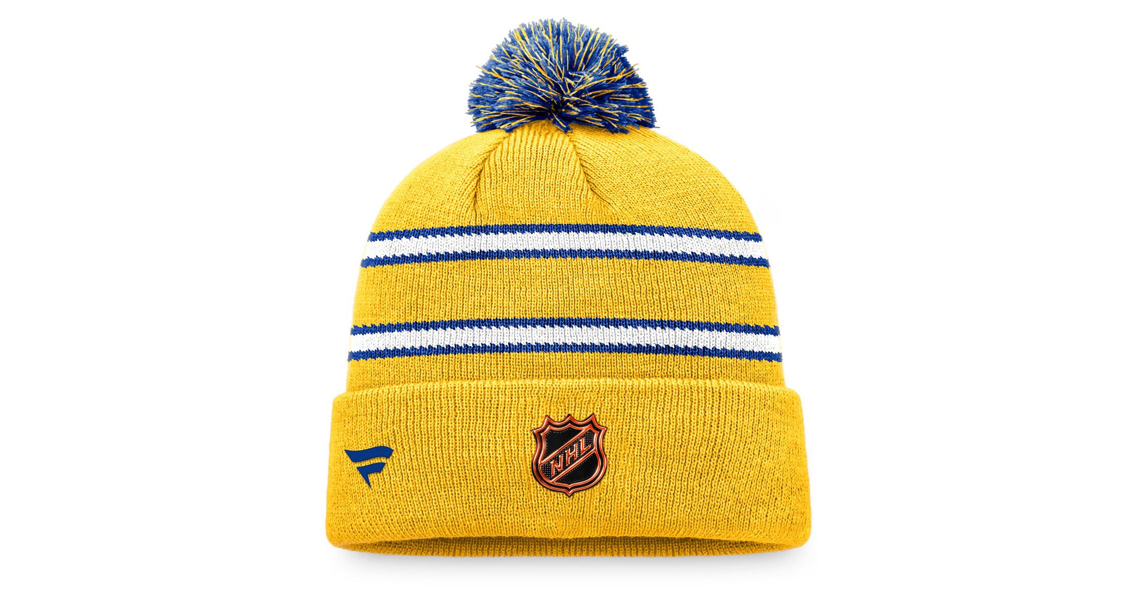 NHL Fanatics St. Louis Blues Cuffed Knit Hat with Pom