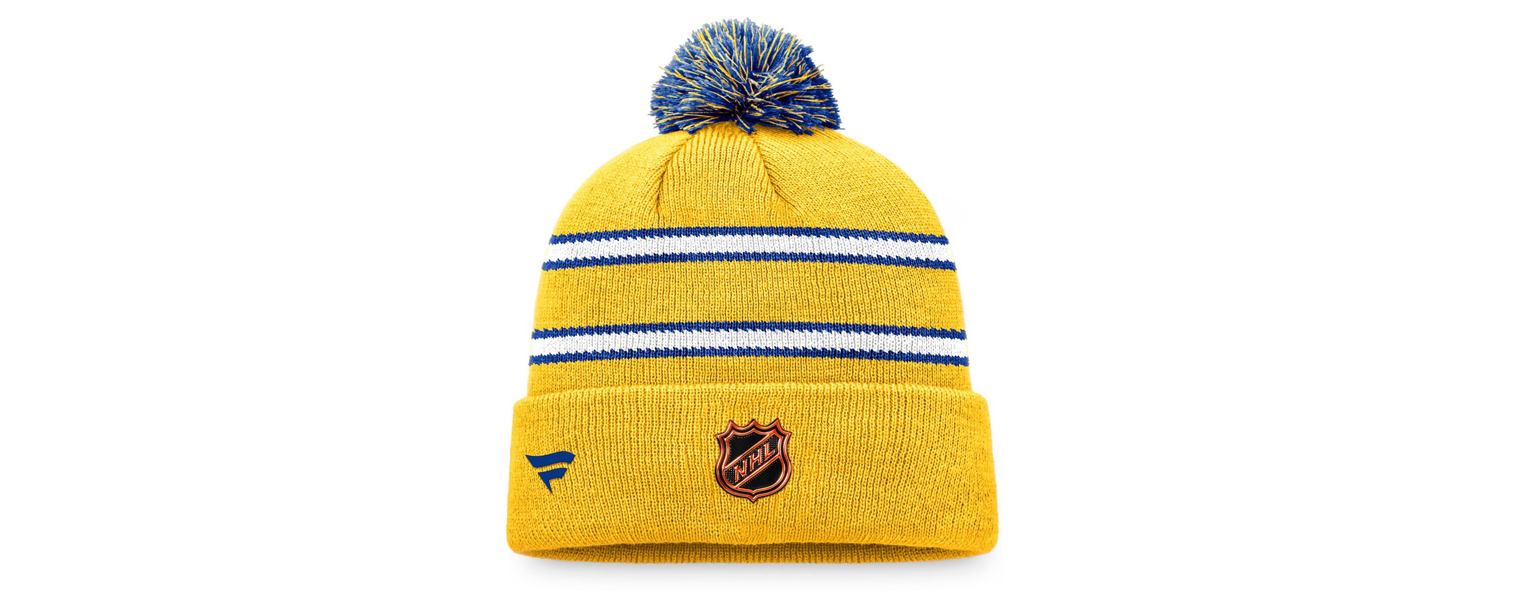 NHL Fanatics St. Louis Blues Cuffed Knit Hat with Pom
