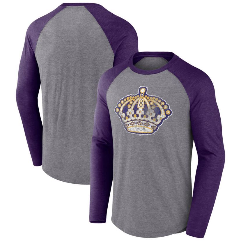 NHL Fanatics Los Angeles Kings Special Edition Long Sleeve Tri-Blend Raglan T-Shirt