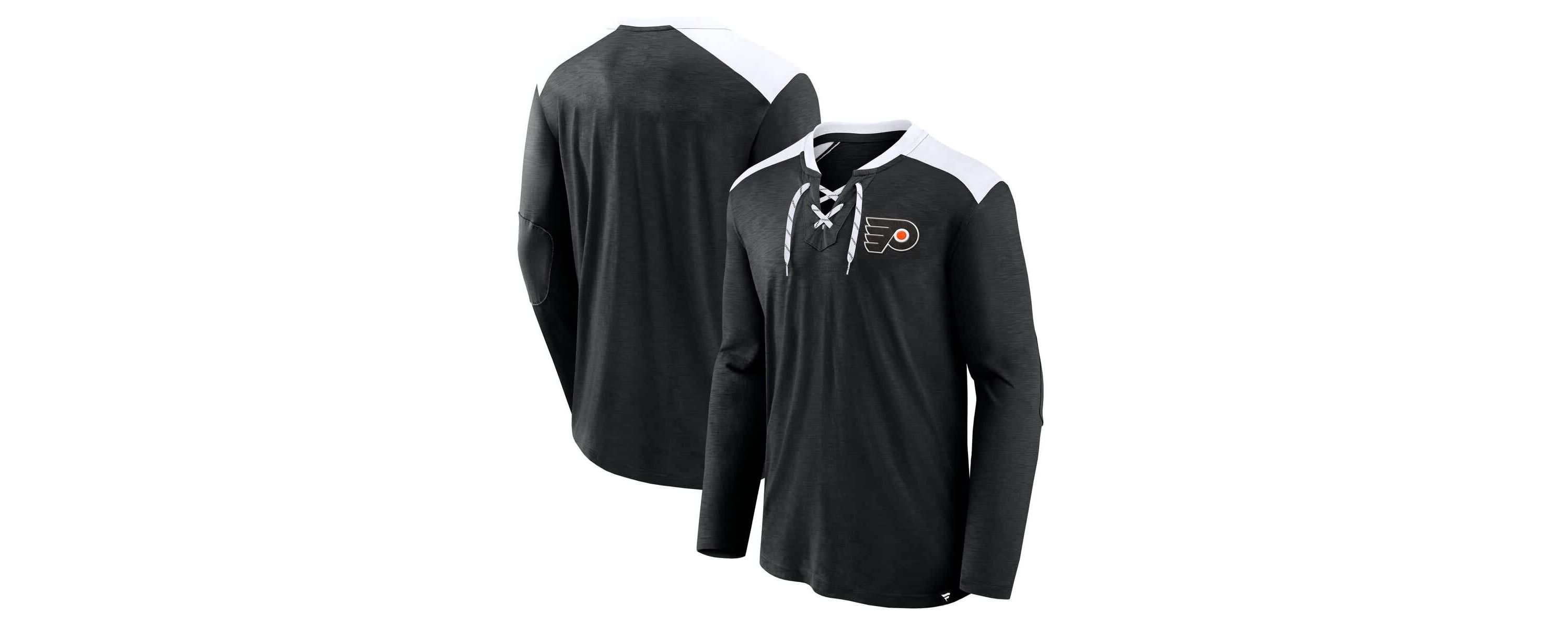 NHL Fanatics Philadelphia Flyers Special Edition 2.0 Long Sleeve Lace-Up T-Shirt