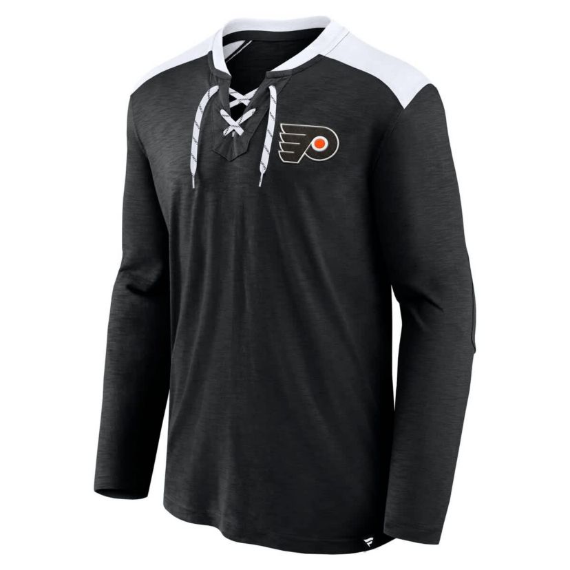 NHL Fanatics Philadelphia Flyers Special Edition 2.0 Long Sleeve Lace-Up T-Shirt