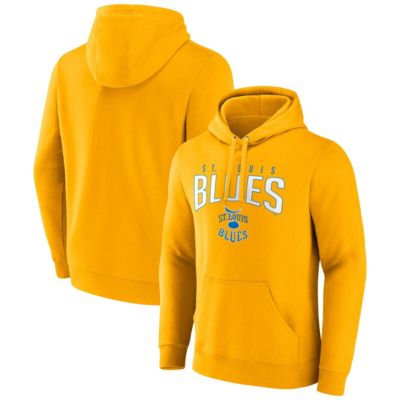 Men's NHL Fanatics St. Louis Blues Special Edition 2.0 Wordmark Pullover Hoodie, Yellow, Medium