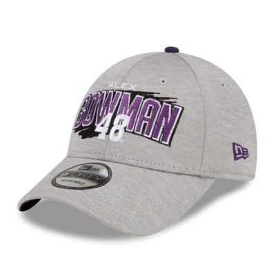 New Era Men's NASCAR Alex Bowman Name Splash 9FORTY Snapback Adjustable Hat, Gray