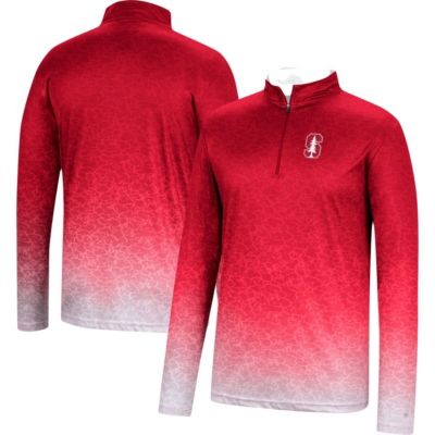 Colosseum Men's Stanford Cardinal NCAA Stanford Walter Quarter-Zip Windshirt