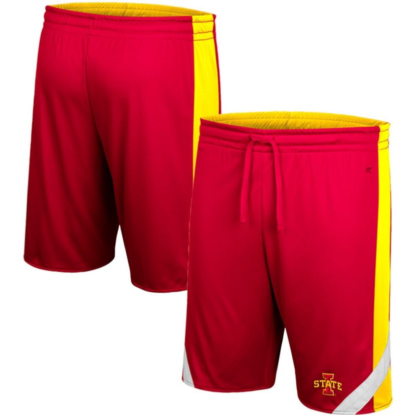 NCAA Cardinal/Gold Iowa State Cyclones Am I Wrong Reversible Shorts