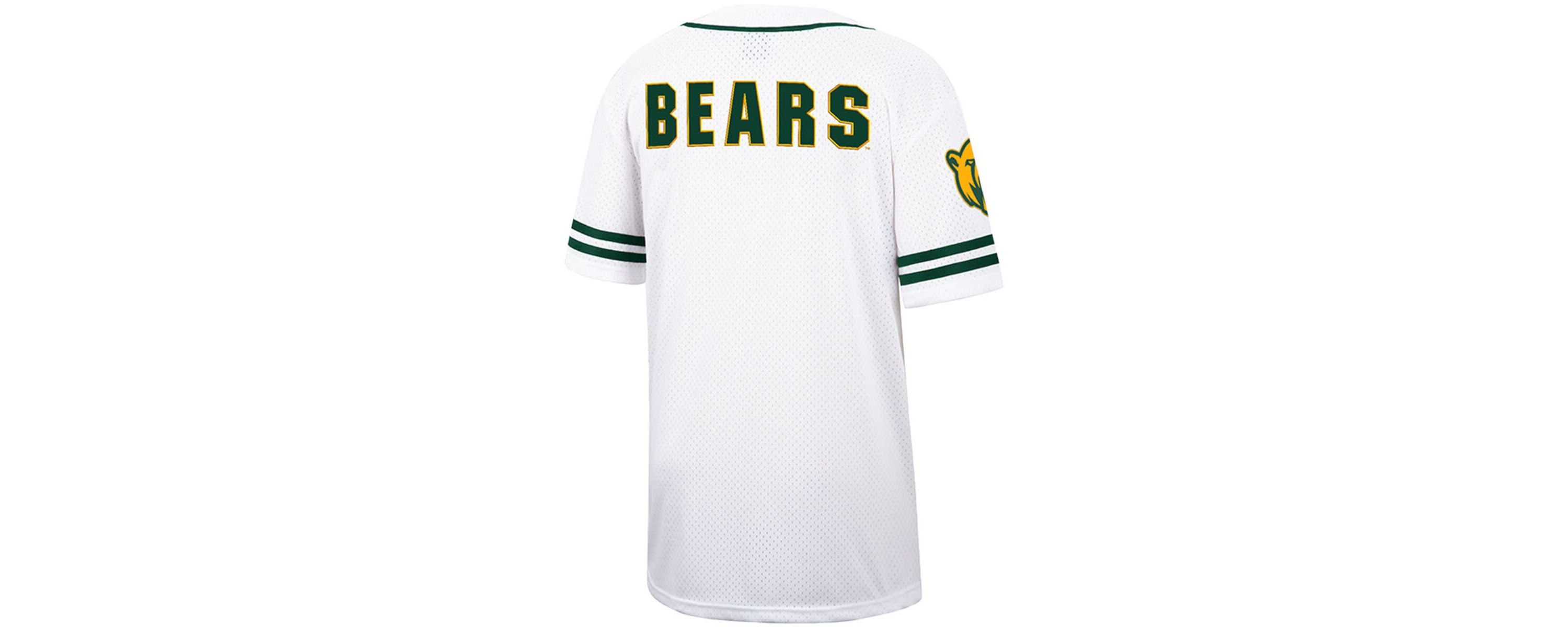 NCAA Baylor Bears Free Spirited Mesh Button-Up Baseball Jersey