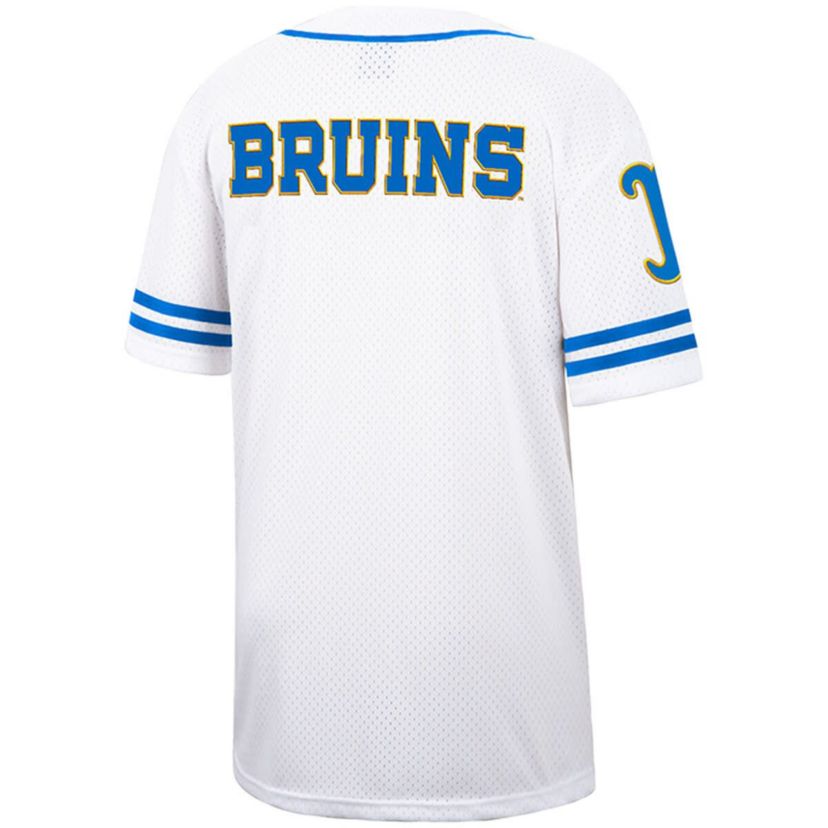 NCAA UCLA Bruins Free Spirited Mesh Button-Up Baseball Jersey