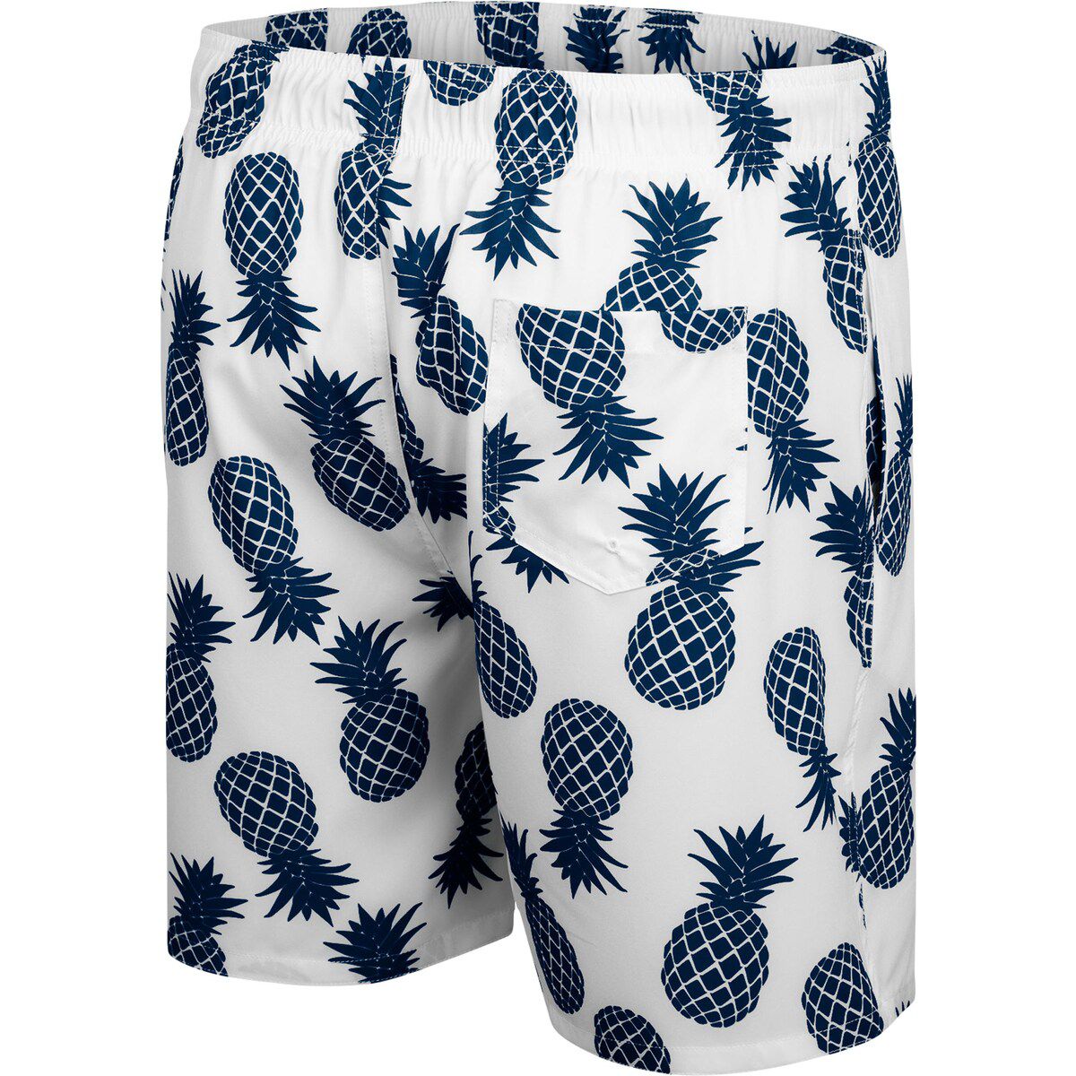 NCAA White/Navy Ole Miss Rebels Pineapple Swim Shorts