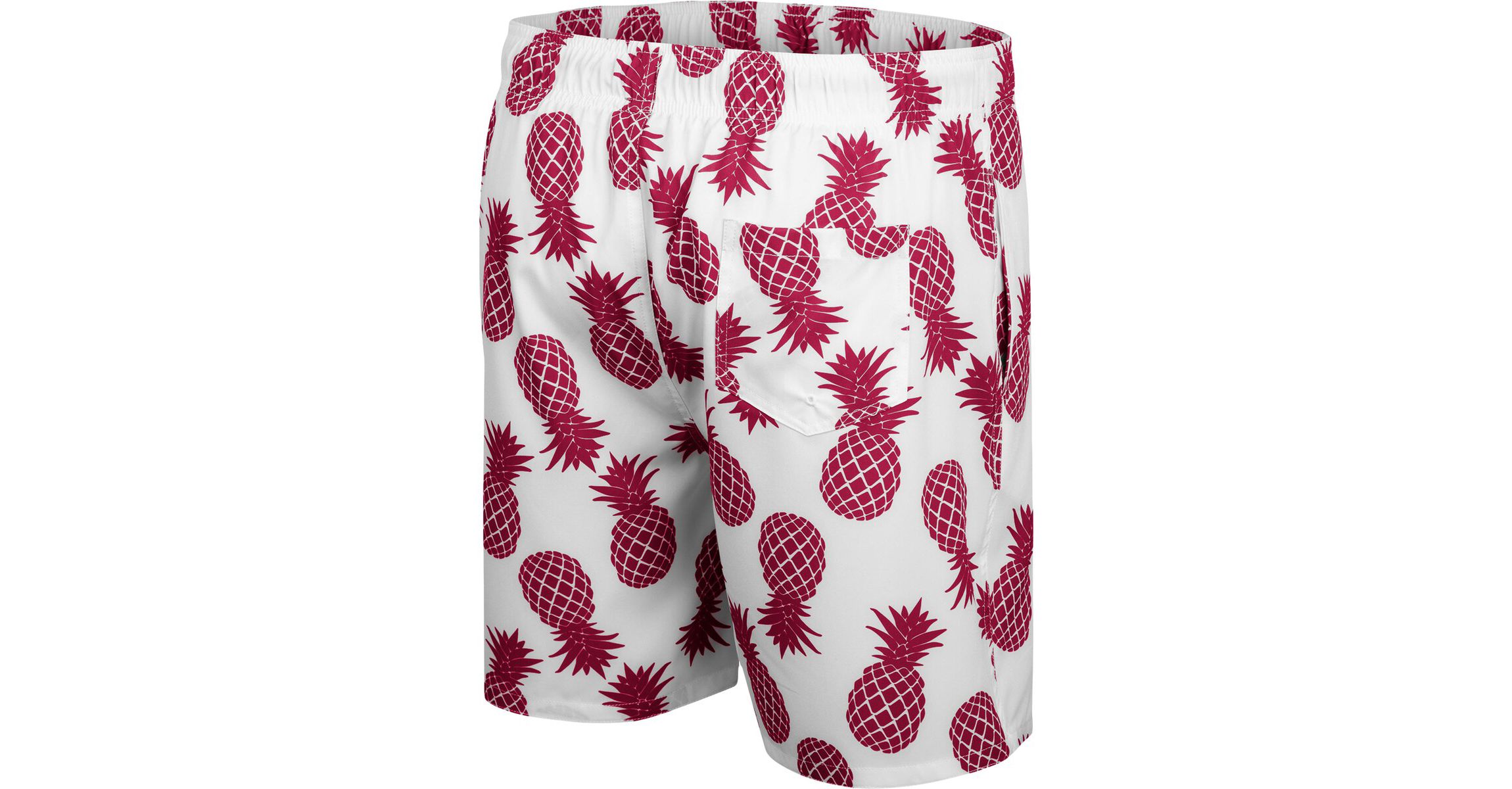 NCAA White/Maroon Virginia Tech Hokies Pineapple Swim Shorts