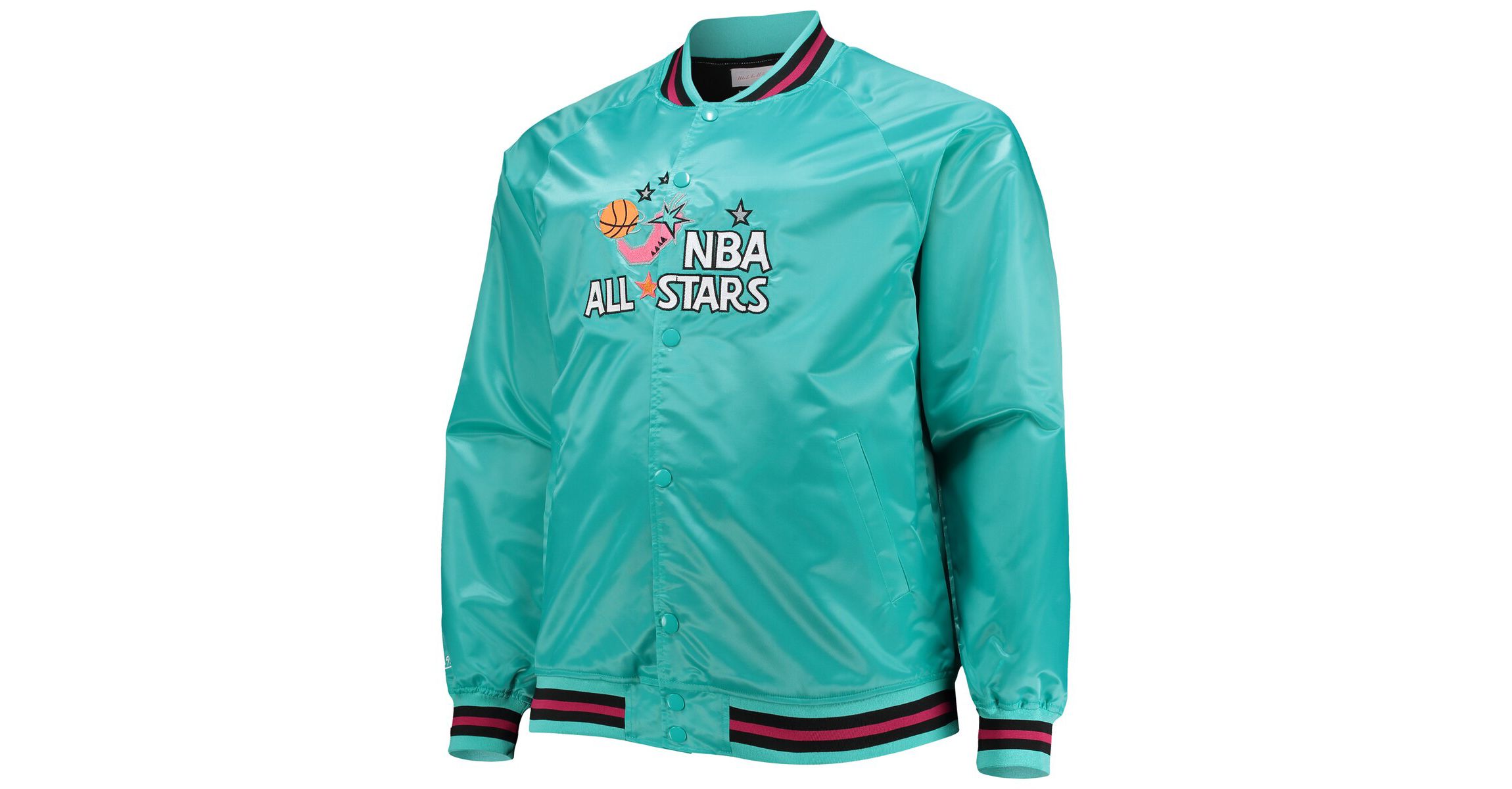Multi-Team NBA Big & Tall 1996 NBA All-Star Game Hardwood Classics Satin Full-Snap Jacket
