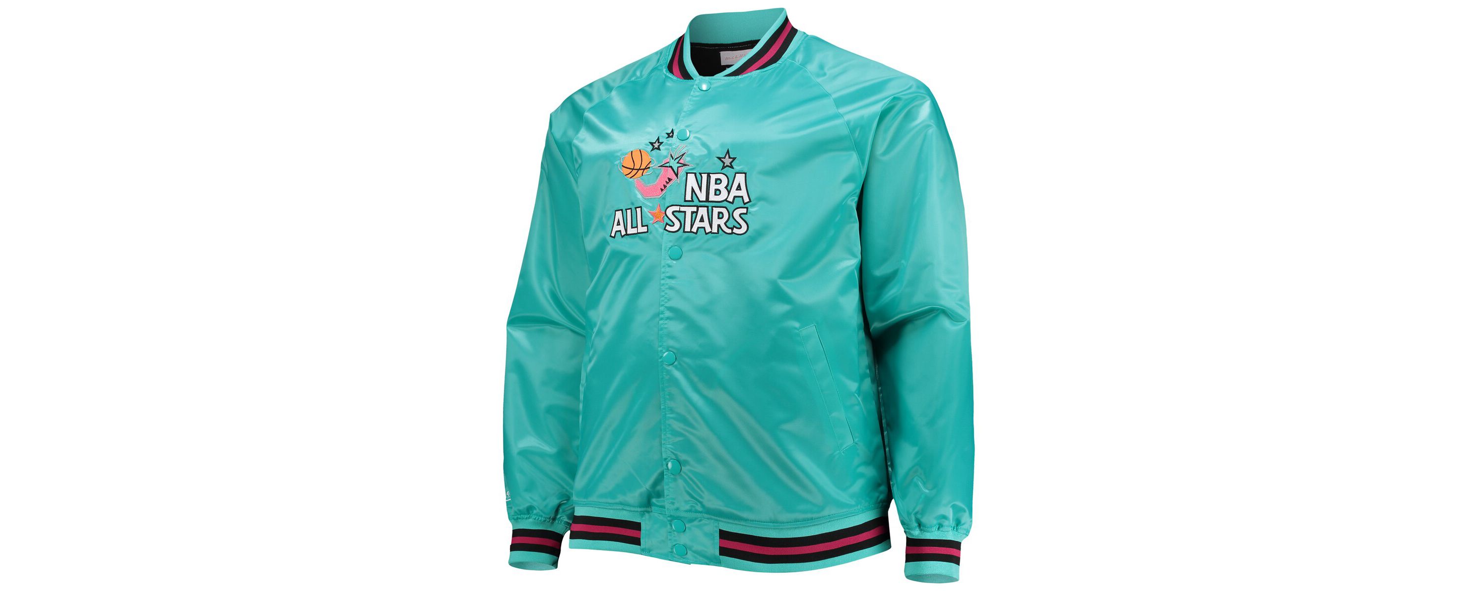 Multi-Team NBA Big & Tall 1996 NBA All-Star Game Hardwood Classics Satin Full-Snap Jacket