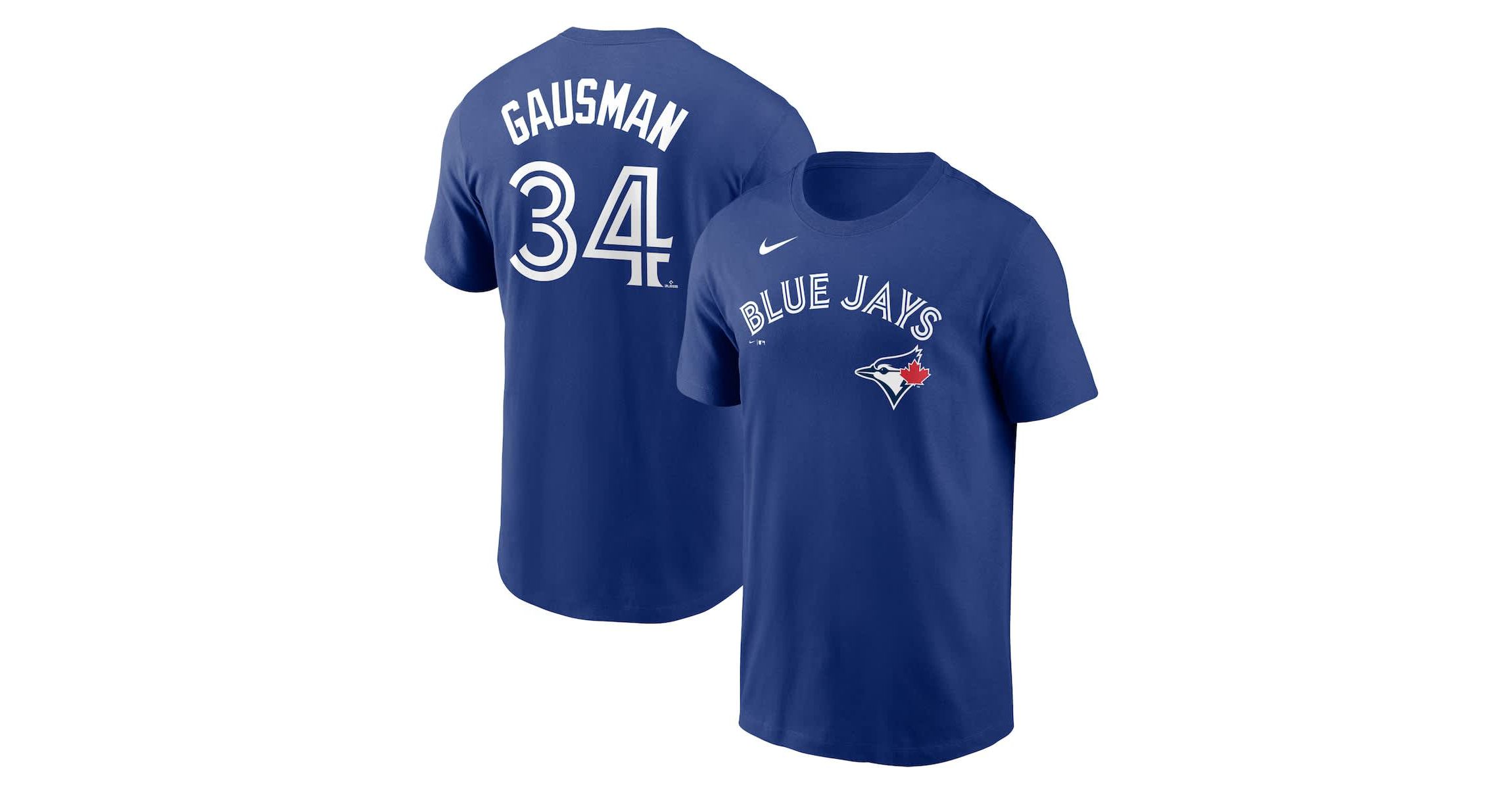 Toronto Blue Jays MLB Nike Kevin Gausman Toronto Jays Name & Number T-Shirt