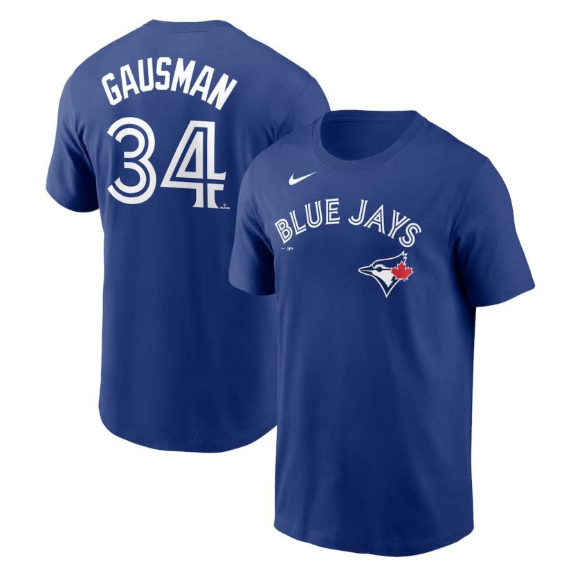 Toronto Blue Jays MLB Nike Kevin Gausman Toronto Jays Name & Number T-Shirt