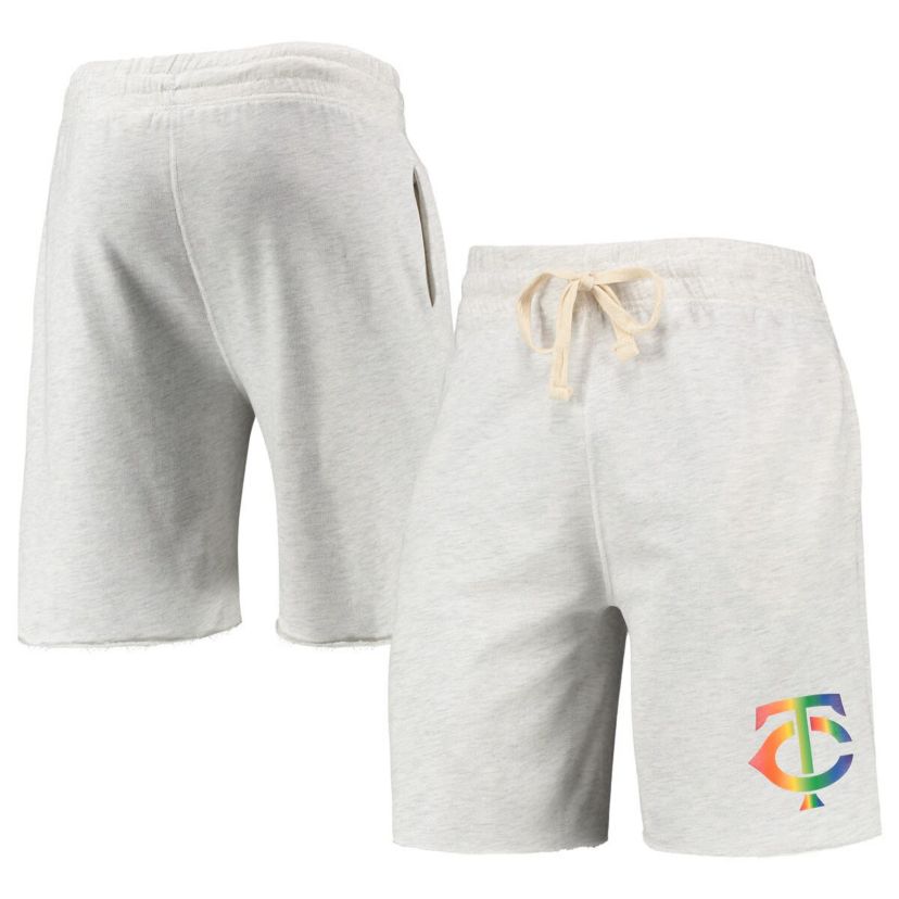 MLB Minnesota Twins Mainstream Logo Terry Tri-Blend Shorts